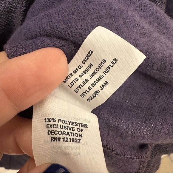 JOHNNIE-O REFLEX Jam Purple 1/4 Zip Long Sleeve Activewear Sweater Size Medium - Picture 7 of 8